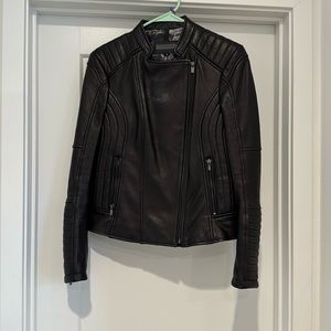 Black Rivet Genuine Leather Jacket